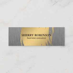 Luxe Guld med Faux Metallic Mini Visitkort