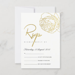 LUXE GULD NAVY WHITE ELEGANT RO BLOMMIGT OSA KORT