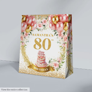 Luxe Guld nummer 80:e födelsedag  gift-bag