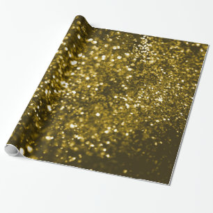 LUXE GULD SHIMMER LOOK WRAPPING PAPPER GIFT WRAP PRESENTPAPPER