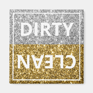 Luxe Guld, Silver, Shine Dishwasher Magnet