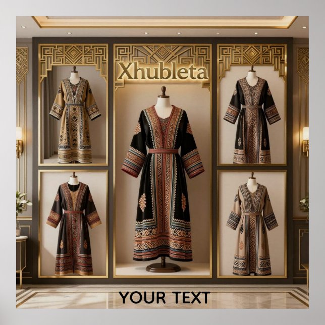 Luxe Heritage: Xhublets heliga geometri Poster (Framsidan)