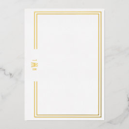Luxe-inbjudan till personlig stationery-foil