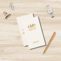 Luxe Ivory Guld 3 Brev Monogram Business Logotyp