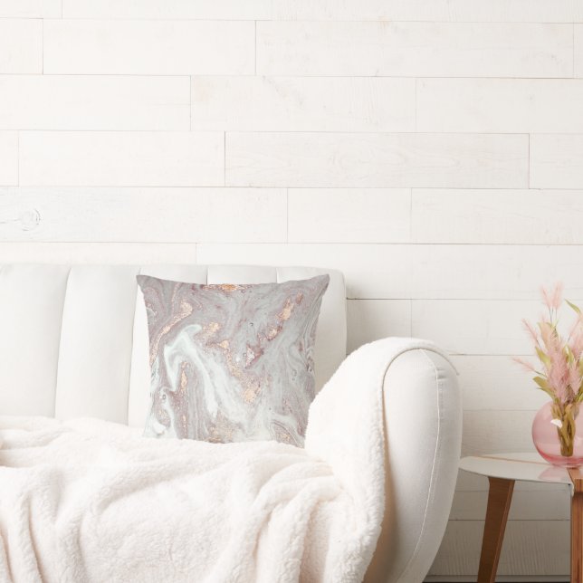 LUXE LILAC MARBLE PEARL CUSHION KUDDE (Soffa)