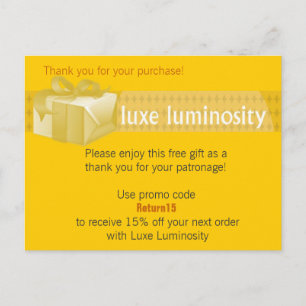 Luxe Luminosity Vykort