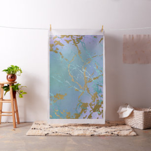 Luxe Marble Elegant Dusty Muted Jewel Tones Guld Tyg