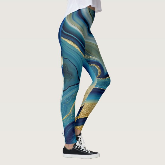 Luxe Marble Flow Leggings (Höger)