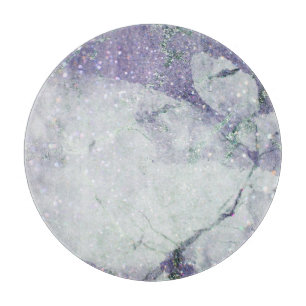 LUXE MARBLE LILA GALAXY TRAY CUTYARD BOARD