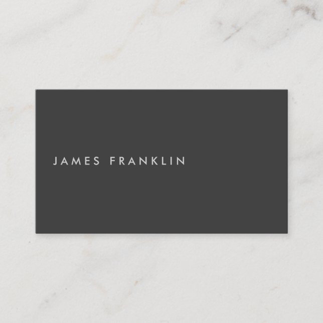 LUXE MINIMALISM MED OFFSET TYP VISITKORT (Framsida)