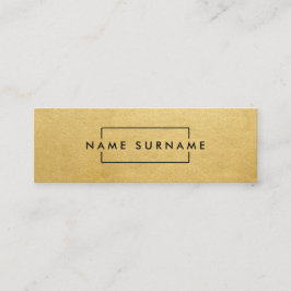 Luxe moderiktig modern minsta mini- guld- mini visitkort