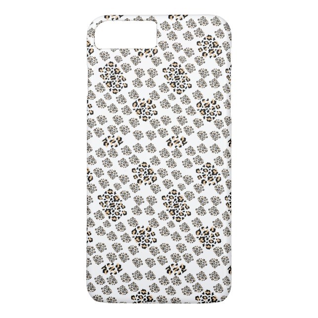 Luxe modern animalprint be brave girl Case-Mate iPhone skal (Baksida)