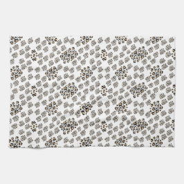 Luxe modern animalprint be brave girl kökshandduk