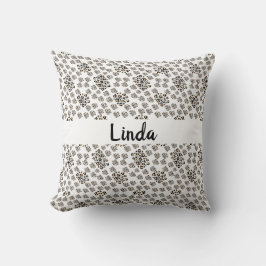 Luxe modern animalprint be brave girl kudde