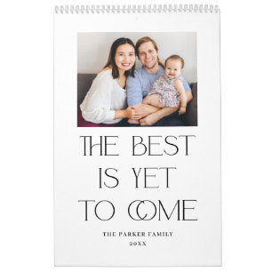 Luxe Modern EDITABLE FÄRG Photo Calendar Kalender