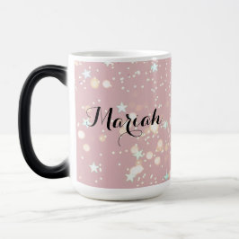 Luxe modern romantinc girl magisk mugg