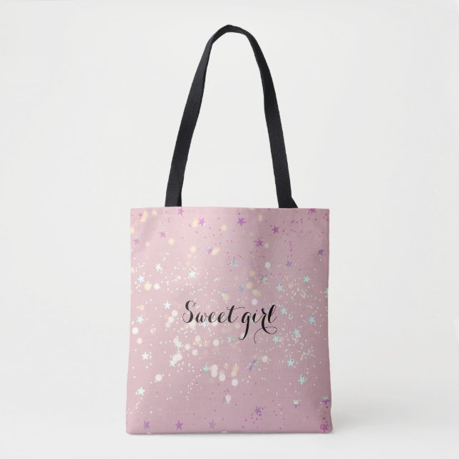Luxe modern romantinc girl tygkasse (Framsida)