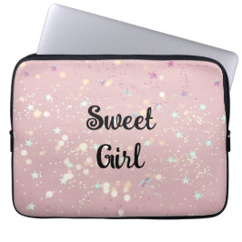 Luxe modern romantinisk flicka laptop fodral