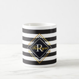 Luxe Monogramrandar Kaffemugg