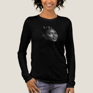 LUXE Noir High Fashion Porträtt Långärmad T-Shirt