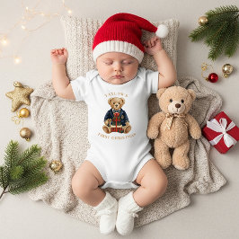Luxe Preppy Plaid Teddy Bear | 1st Christmas T Shirt