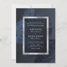 Luxe ro-flottan silver vintage botaniska bröllop