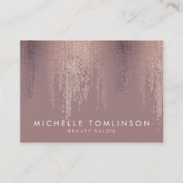Luxe Ro Guld Konfetti Rain Mönster Large Visitkort