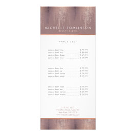 Luxe Ro Guld Konfetti Rain Mönster Reklamkort