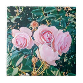 luxe romantic flowers botanical wallpaper kakelplatta