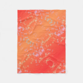 Luxe romantinc peach fuzz baby girl fleecefilt