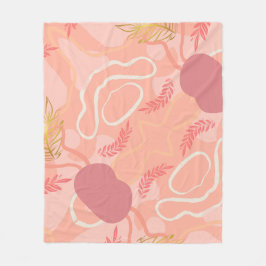 Luxe romantinc peach fuzz baby girl fleecefilt