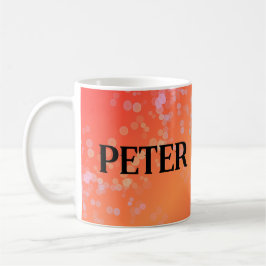 Luxe romantinc peach fuzz baby girl kaffemugg
