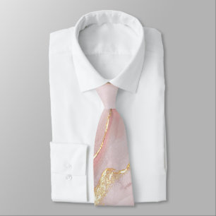 LUXE ROSA GULD MARBLE INSPIRED TIE SLIPS