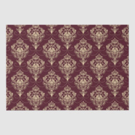 Luxe Royal Damask Guld Ornamental Mönster