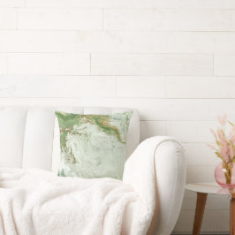 LUXE SAGE ABSTRAKT MARBLE CUSHION KUDDE