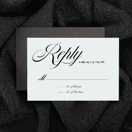 Luxe Script RSVP-kort OSA Kort