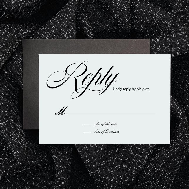 Luxe Script RSVP-kort OSA Kort (Skapare uppladdad)