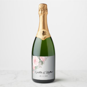Luxe Silver och Rosa ros Bouquet Bröllop