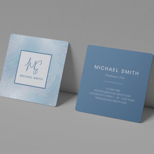 Luxe Square Business Card – Professional Fyrkantigt Visitkort (Skapare uppladdad)