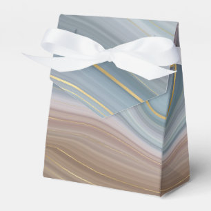 Luxe Strata Dusty Slate Blue Taupe Rosa Agate Presentaskar