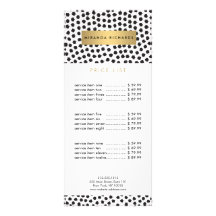 Luxe svarta konfettipunkter II med guldstång