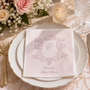 luxe viktoriansk blomsterträdgård pappersservett