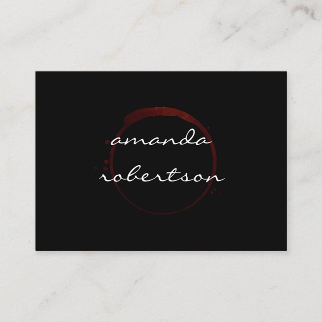 Luxe Vin Stain Visitkort (Framsida)