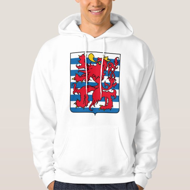 Luxembourg Belgien Sweatshirt Med Luva (Framsida)