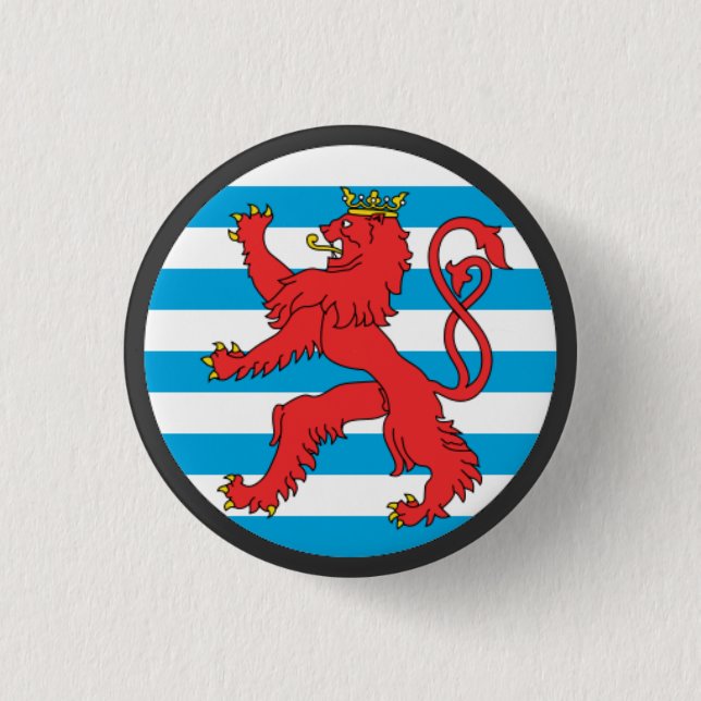 Luxembourg emblem - borgerlig flagga knapp (Framsida)