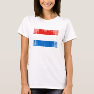 Luxembourg flagga t-shirt