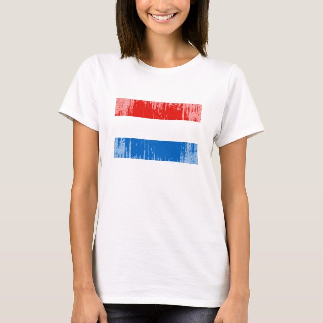Luxembourg flagga t-shirt (Framsida)
