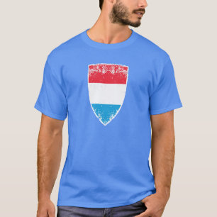 Luxembourg flagga tee