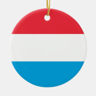 Luxembourg flaggaprydnad julgransprydnad keramik