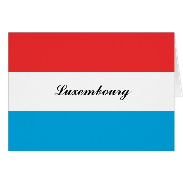 luxembourg hälsningskort (Framsidan Horizontal)